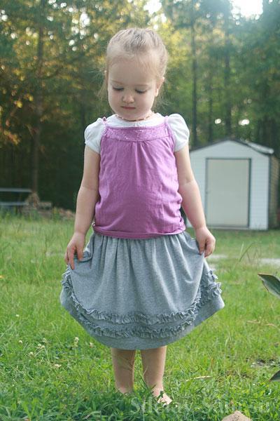 Гофрированная юбка для девочки своими руками