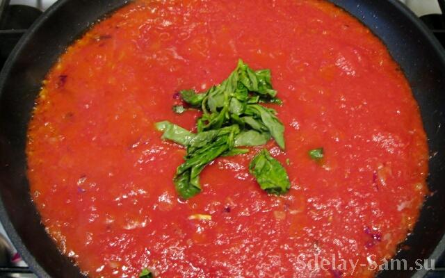 Приготовление томатного соуса
