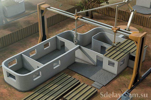 Строительство дома по технологиям 3D печати