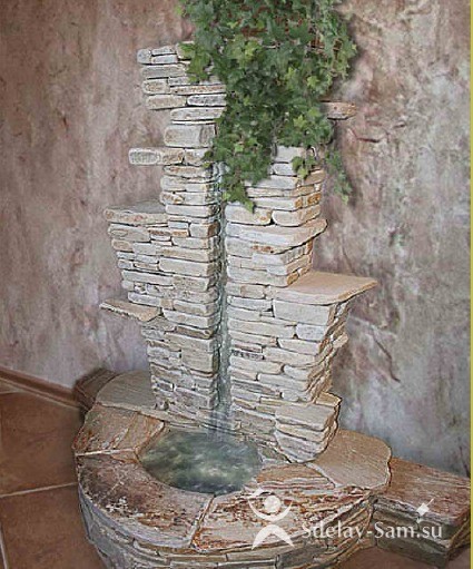 Водопад дома из камня своими руками делаем сами