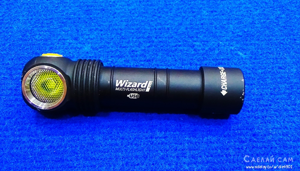 Мощный фонарь для туризма Armytek Wizard Pro Magnet USB+