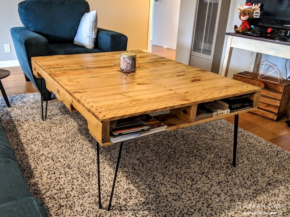 Кофейный столик из деревянного поддона за 1 час