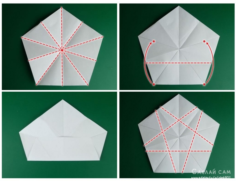 Вырезаем из бумаги правильную пятиконечную звезду: Мастер-Классы в журнале Ярмарки Мастеров