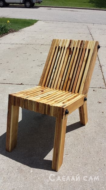 Деревянный стул из поддонов