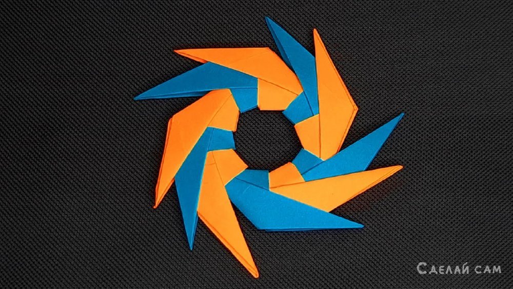 Как сделать сюрикен из бумаги. Оригами сюрикен из бумаги