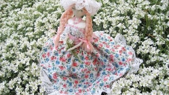 Весна в образе куклы. Кукла для конкурса \  Papier-mache doll \ Handmade doll